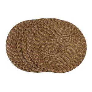 Pier 1 Imports Woven 15" Round Placemats Chargers Set 6 Multicolor BOHO